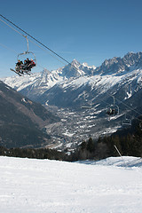 Image showing Alpine lift