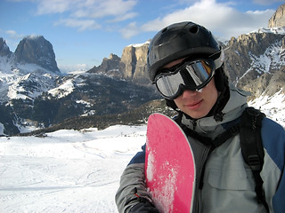 Image showing Snowboarder