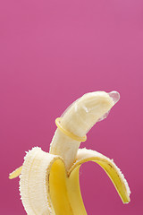 Image showing Banana wearing condom