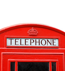 Image showing British telephone box