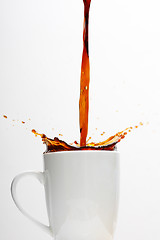Image showing Coffee splashing