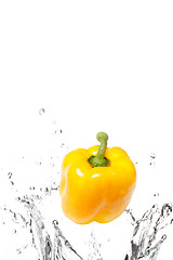 Image showing Fresh yellow bell pepper