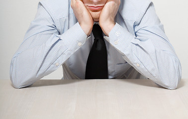 Image showing Annoyed businessman