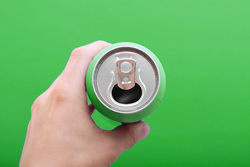 Image showing Drinking from can