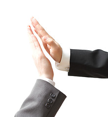 Image showing High five
