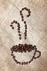 Image showing Cup of coffee beans