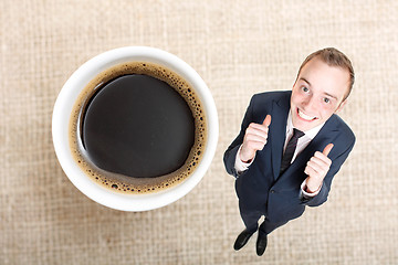 Image showing A cup of coffee