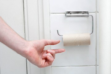 Image showing No toilet paper