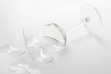 Image showing Shattered wine glass