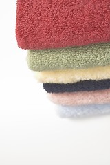 Image showing stacked towels