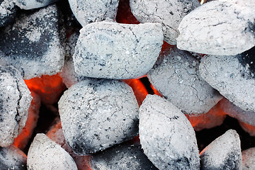 Image showing Closeup of charcoal