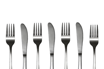 Image showing Forks and knives