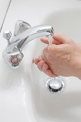 Image showing Washing hands