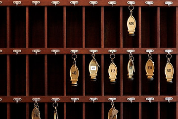 Image showing Hotel keys