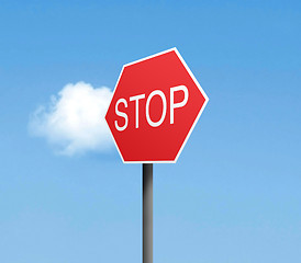 Image showing Stop sign