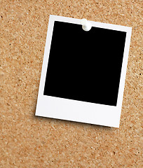 Image showing Instant photo on noticeboard