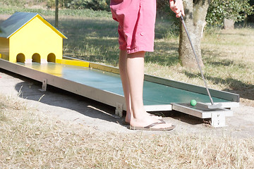Image showing Miniature golf