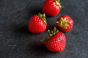 Image showing Fresh strawberries