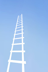 Image showing Moving up the ladder