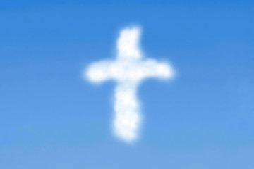 Image showing Cloudy cross