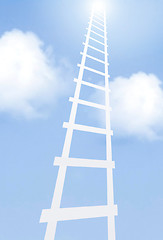 Image showing Moving up the ladder