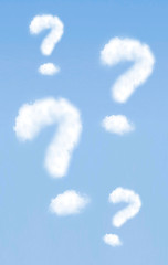 Image showing Question mark in the sky