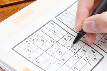 Image showing Solving sudoku