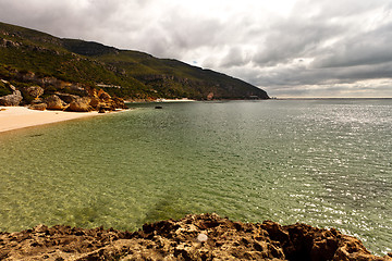 Image showing Beach in the National Park of Arrabida.