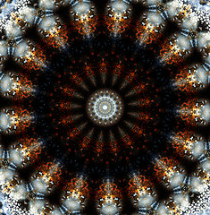 Image showing Dirty Kaleidoscopic Background Texture 