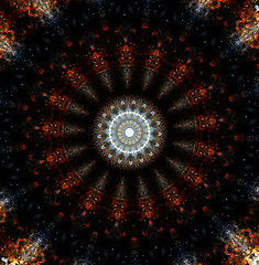 Image showing Dirty Kaleidoscopic Background Texture 
