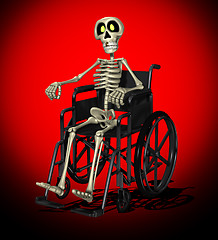 Image showing Disabled Skeleton
