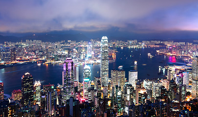 Image showing Hong Kong at night