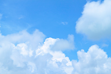 Image showing Blue sky with soft color tone