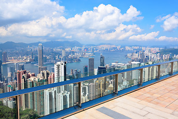 Image showing observation deck in Hong Kong