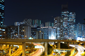 Image showing modern city at night