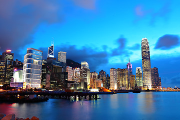 Image showing Hong Kong at night