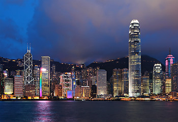 Image showing Hong Kong at night