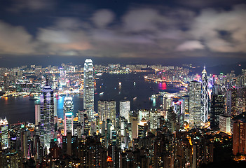 Image showing Hong Kong at night