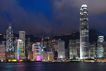 Image showing Hong Kong at night