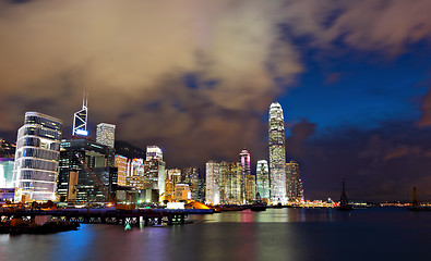 Image showing Hong Kong skyline at night