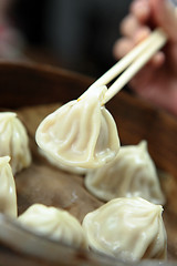 Image showing chinese dim sum, meat dumping