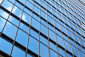 Image showing office building glass wall