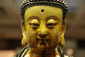 Image showing buddha head close up