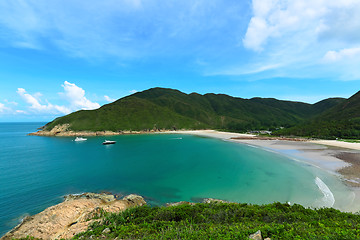Image showing Sai Wan beach in Hong Kong