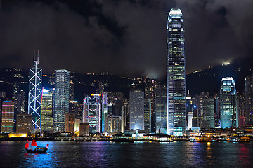 Image showing Hong Kong at night