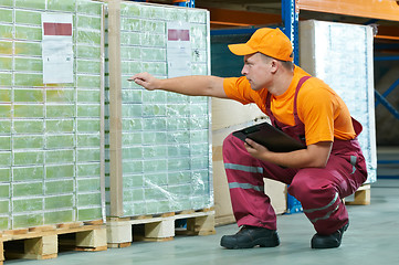 Image showing worker in warehouse