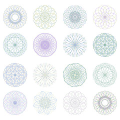 Image showing Guilloche rosette, vector pattern. EPS 8