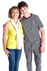 Image showing Grandmother with young grandson