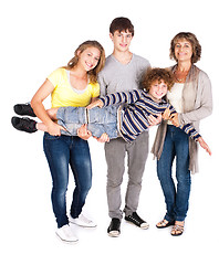 Image showing Happy family of four