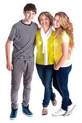 Image showing Family isolated on white background